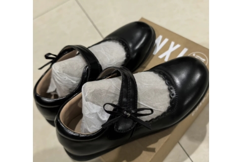 女童黑色皮鞋真皮女孩夏季单鞋英伦风